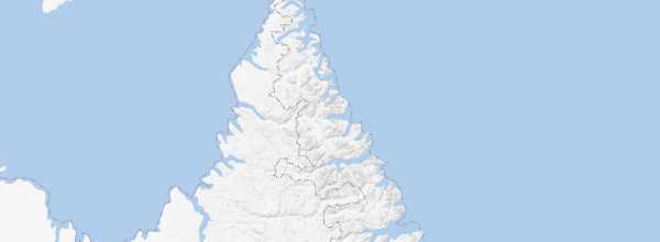 Map of Torngat Mountains National Park