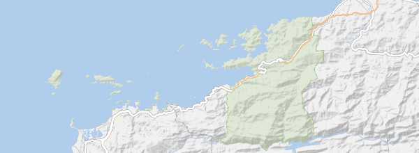 Map of Mochima National Park