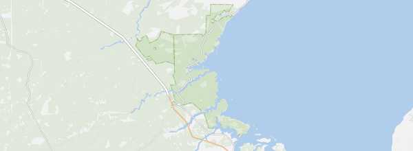 Map of Kouchibouguac National Park