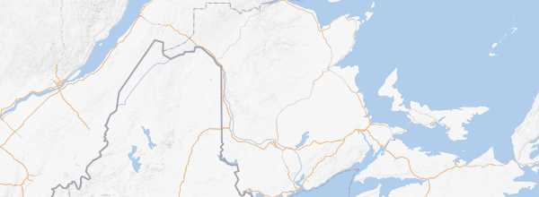 Map of New Brunswick