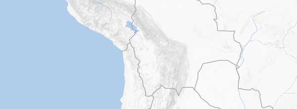 Map of Bolivian Andes