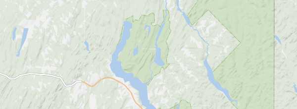 Map of Témiscouata Lake National Park