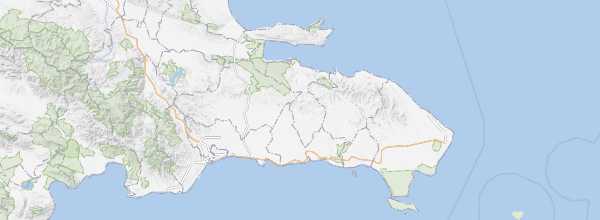 Map of Eastern Dominican Republic