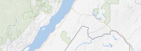 Map of Bas-Saint-Laurent and Chaudière-Appalaches
