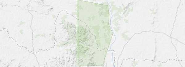 Map of Mount Sangbé National Park