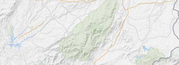 Map of Serra da Estrela Natural Park