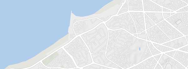 Map of Aïn Diab District in Casablanca