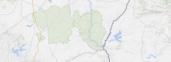 Map of Guadiana Valley Natural Park