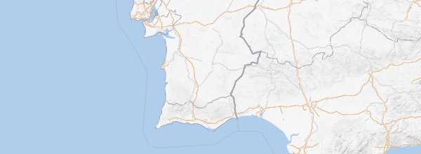 Map of Southern Portugal