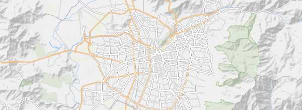 Map of Santiago, Chile