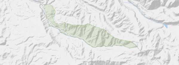 Map of Radal Siete Tazas National Park