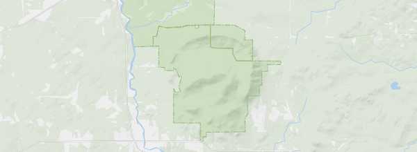 Map of Mont-Mégantic National Park