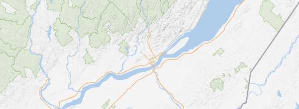 Map of Quebec Region