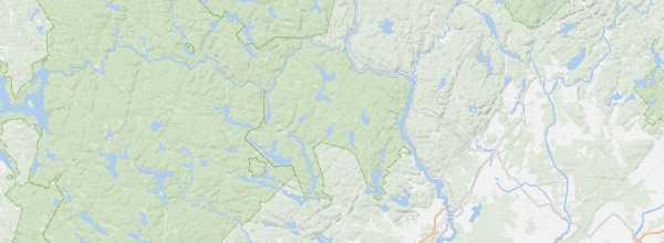 Map of La Mauricie National Park