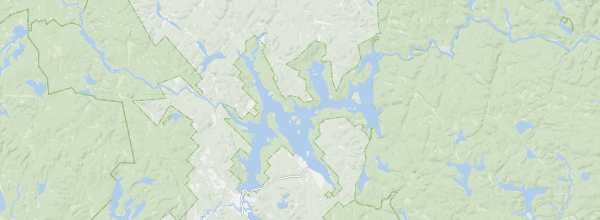 Map of Lake Taureau Regional Park