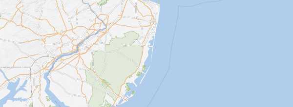 Map of Jersey Shore