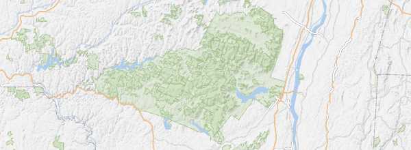 Map of Catskill Mountains
