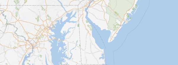 Map of Delaware