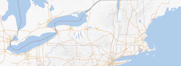 Map of New York (state)