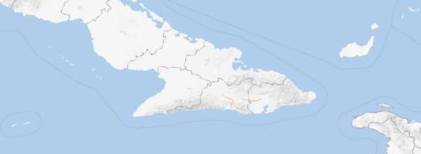 Map of Eastern Cuba