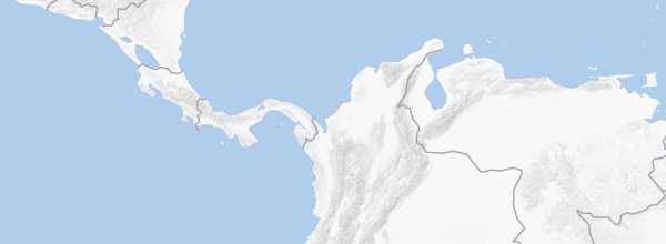 Map of Colombian Coast
