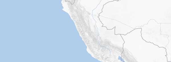 Map of Peruvian Andes
