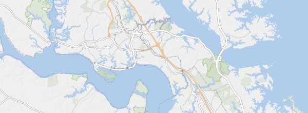 Map of "Historic Triangle of Colonial Virginia"