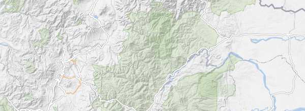 Map of Cayambe Coca Reserve