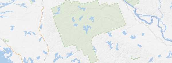 Map of Algonquin Provincial Park