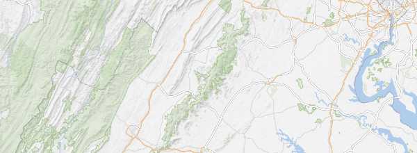 Map of Shenandoah National Park