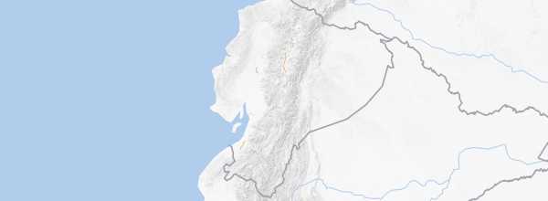 Map of Ecuadorian Andes