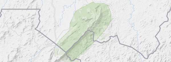 Map of Mount Nimba Strict Nature Reserve