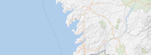 Map of Rías Baixas
