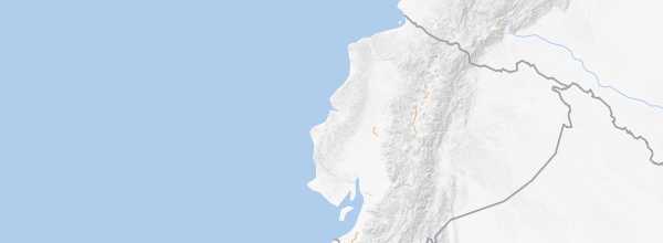 Map of Ecuador's Pacific Coast