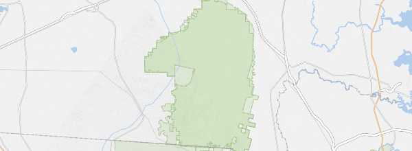 Map of Okefenokee National Wildlife Refuge