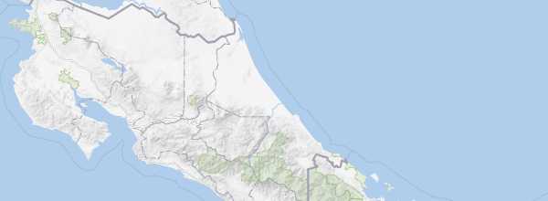 Map of Costa Rica's Caribbean Coast