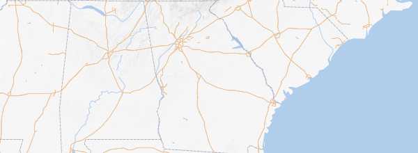 Map of Georgia (United States)