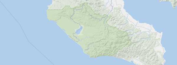 Map of Corcovado National Park