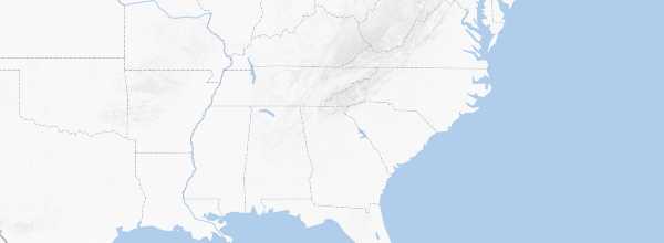 Map of Southern United States