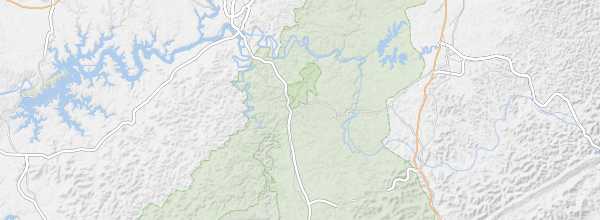 Map of Daniel Boone National Forest