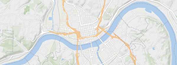 Map of Cincinnati