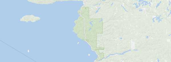 Map of Lake Superior Provincial Park