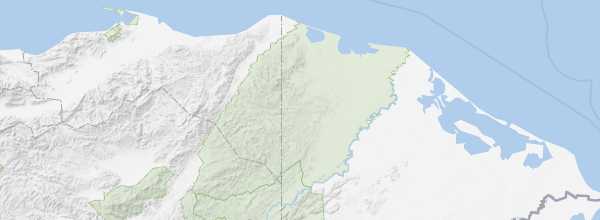 Map of Río Plátano Biosphere Reserve
