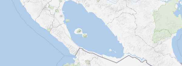 Map of Lake Nicaragua