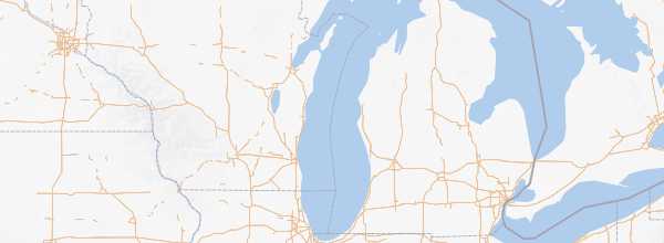 Map of Lake Michigan