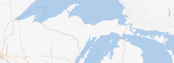Map of Upper Peninsula