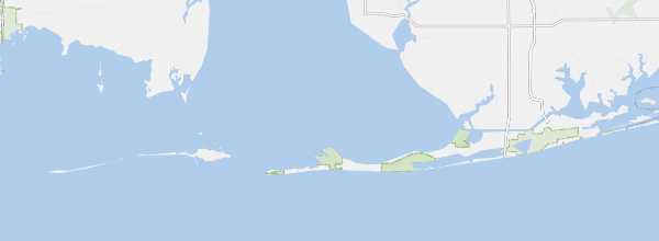 Map of Gulf Islands National Seashore