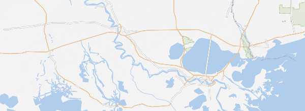 Map of Great River Road (Louisiana)