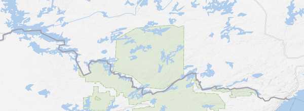 Map of Quetico Provincial Park