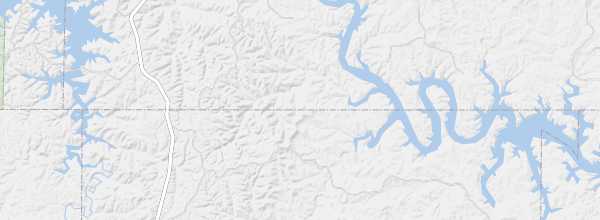 Map of Ozark Mountains